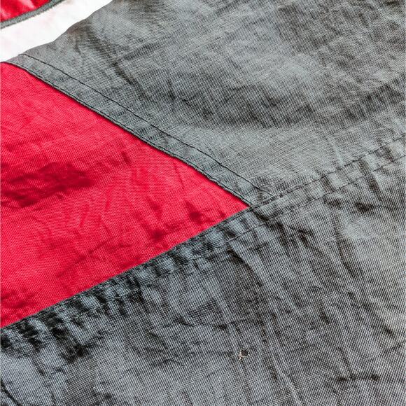 New Jersey Devils 90s STARTER Color Block puffer 1/2 jacket yth L blk NHL vtg - Picture 5 of 6